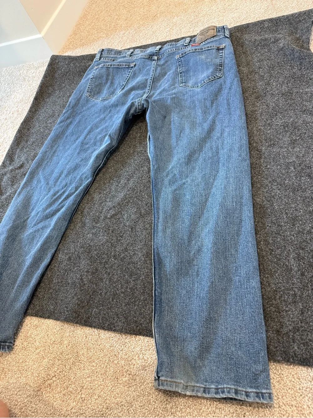 Wrangler Men's Regular Fit Straight Leg Blue Jeans 40x30